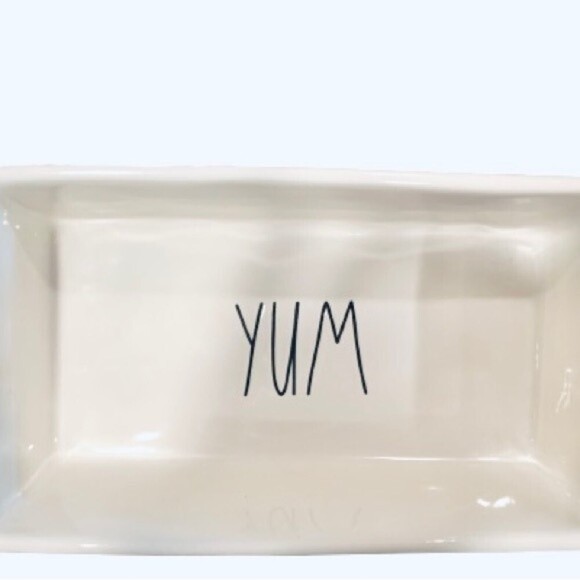 Rae Dunn Yum Loaf Ceramic Bake‎ Pan - Picture 2 of 5